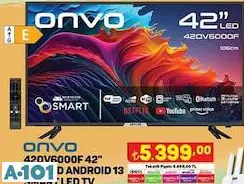 ONVO 42 FULL HD ANDROİD SMART LED TV AKILLI TELEVİZYON